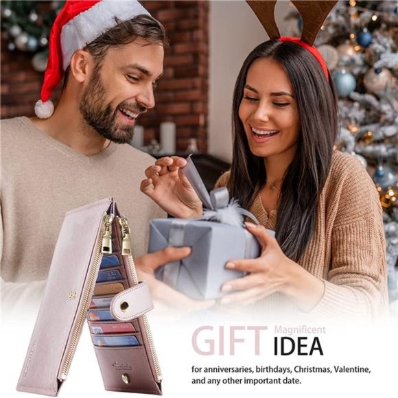 Womens Wallet RFID Blocking Bifold Multi Card Case Wallet with Zipper Pocket - Picture 3 of 6